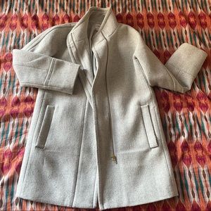 J. CREW Heather Grey City Coat